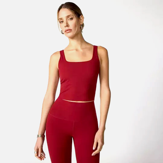 MPG Women's Ribbed Cropped Tank Top